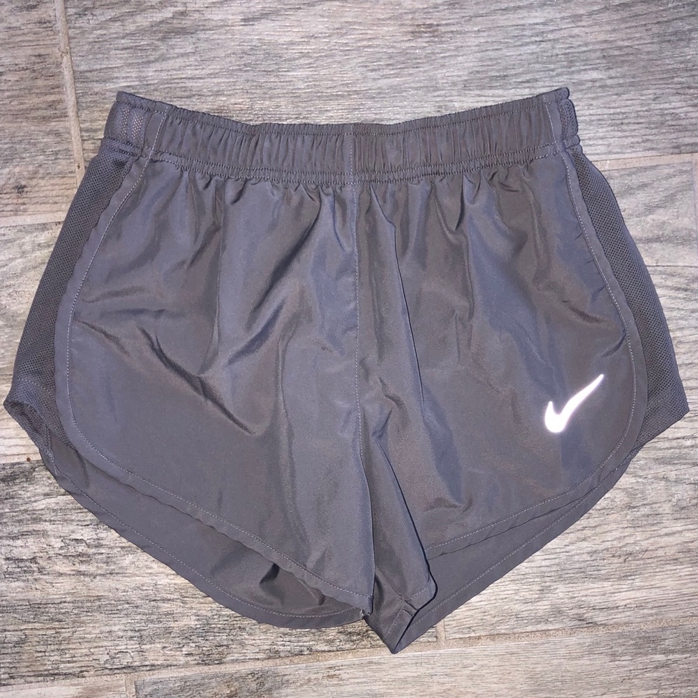 Grey Nike Dri Fit running shorts